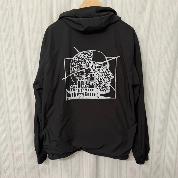 FULL OF HELL metal band 3/4 zip windbreaker raincoat - Picture 2 of 9